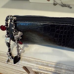 Adorable Liz Claiborne Lined ZIP Charm Bracelet Wristlet